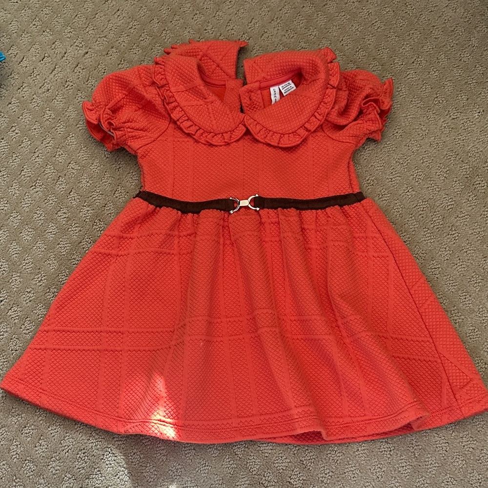 Janie and Jack - Equestrian quilted baby Dress (12-18 M)